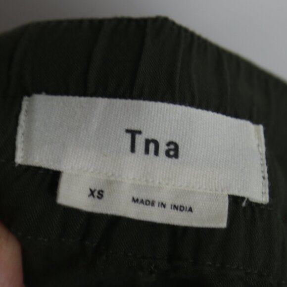 Aritzia Tna Ion Jogger Olive Green Drawstring Pants Cuffed Ankle Size XS - Picture 7 of 8